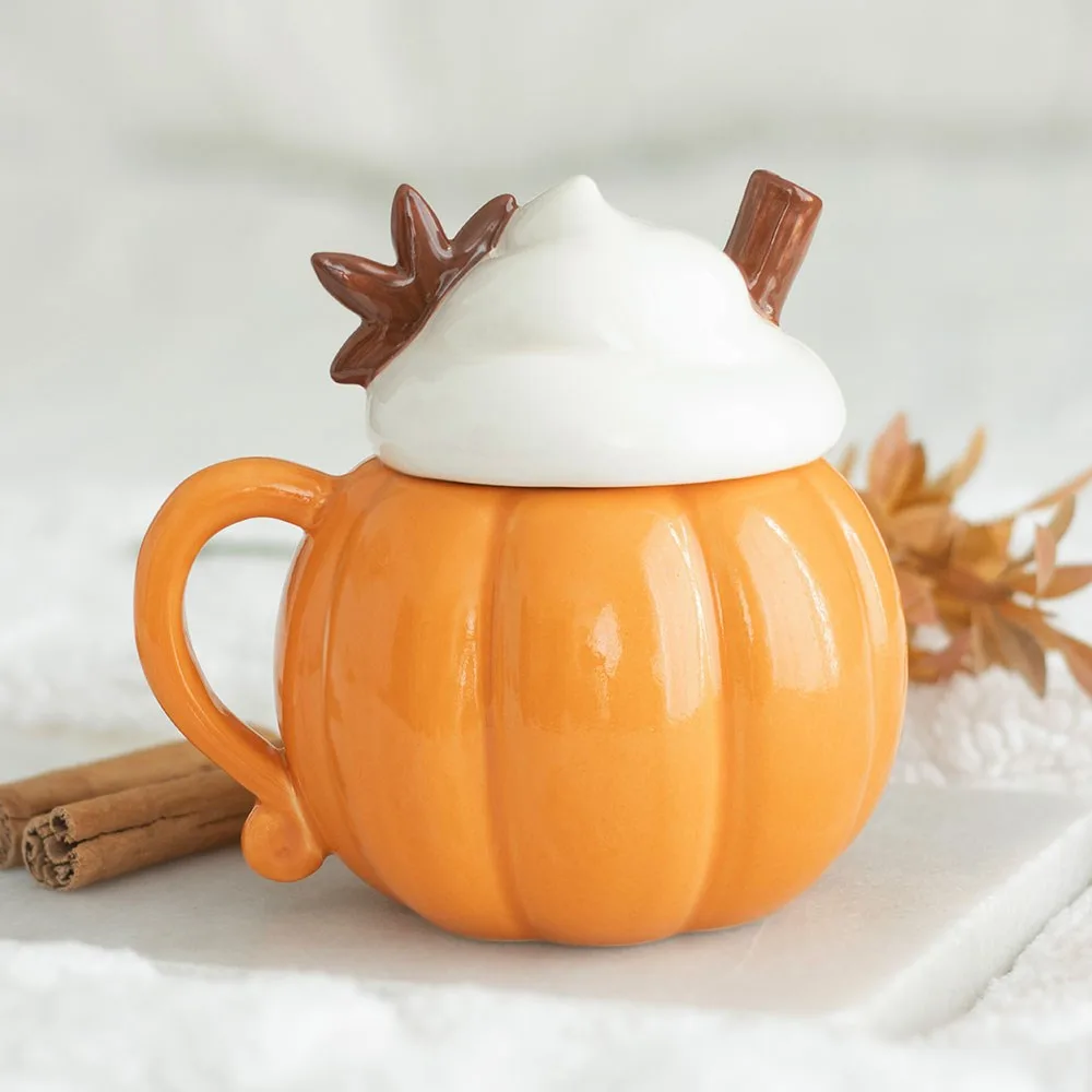 Pumpkin Cream Lidded Mug Pumpkin Cream Lidded Mug