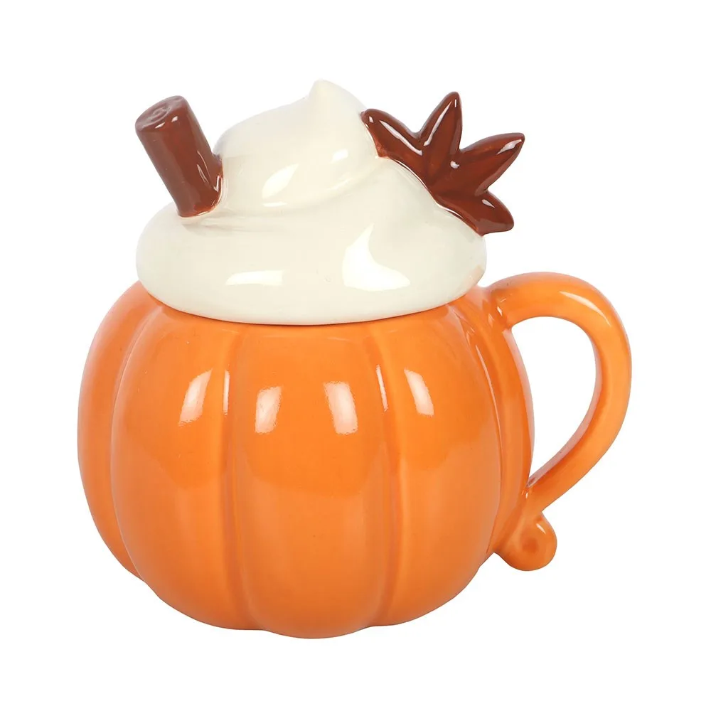 Pumpkin Cream Lidded Oil Burner and Wax Warmer, photo 3 of 5