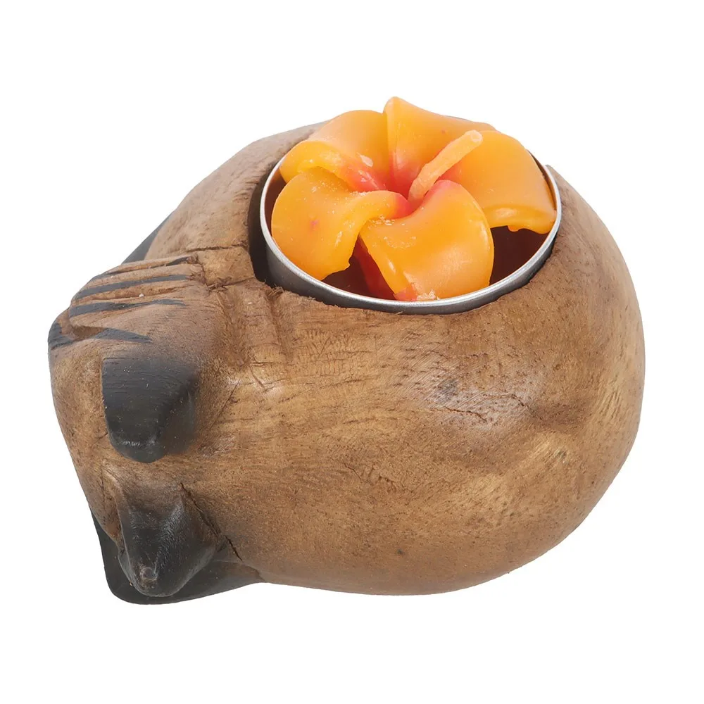 Curled Cat Tealight Holder - Image 3