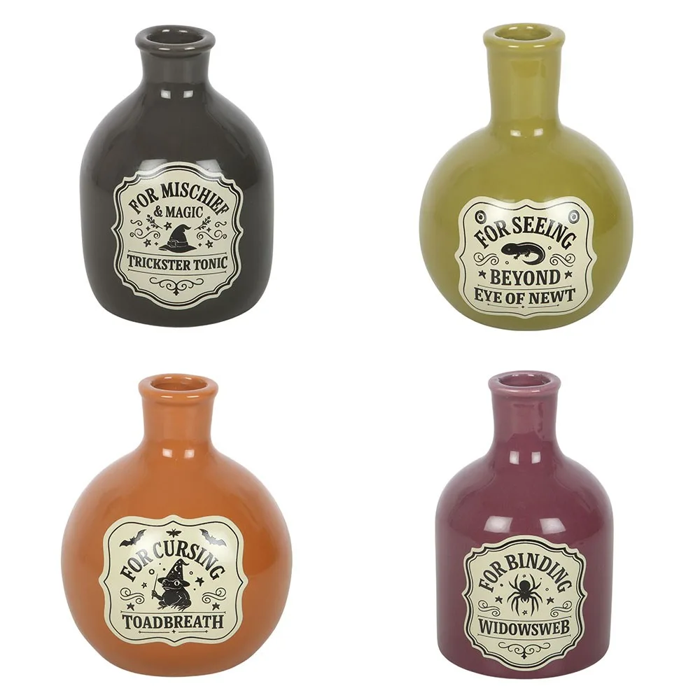 Set of 4 Potion Bottle Vases and Candle Holders, photo 2 of 3