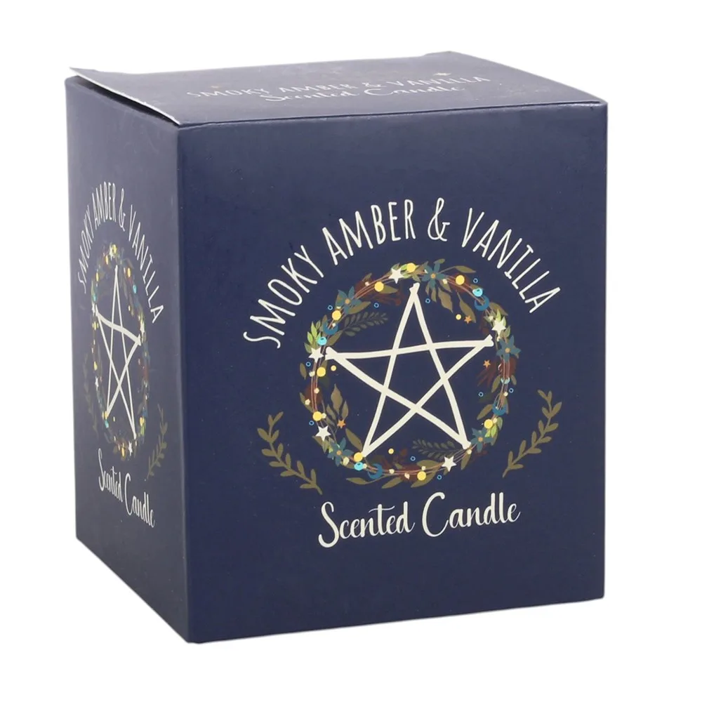 Solstice Wreath Smoky Amber & Vanilla Candle - Image 4