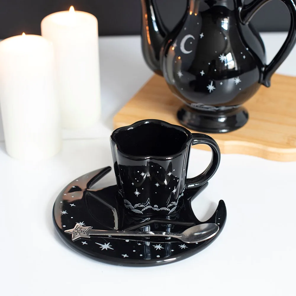 Spellbound Sky Espresso Cup, Saucer and Spoon Set Spellbound Sky Espresso Cup, Saucer and Spoon Set