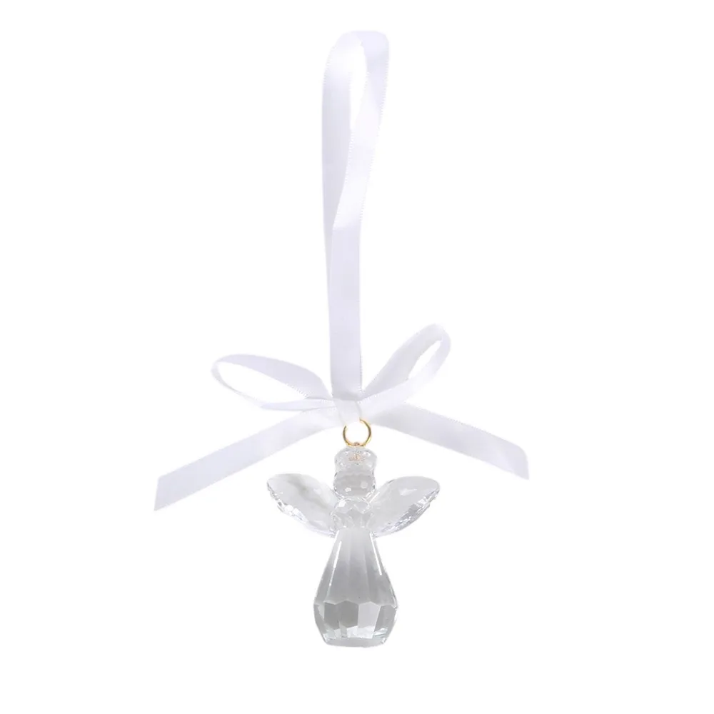 Always Beside You Faceted Glass Angel Hanging Decoration - Image 2
