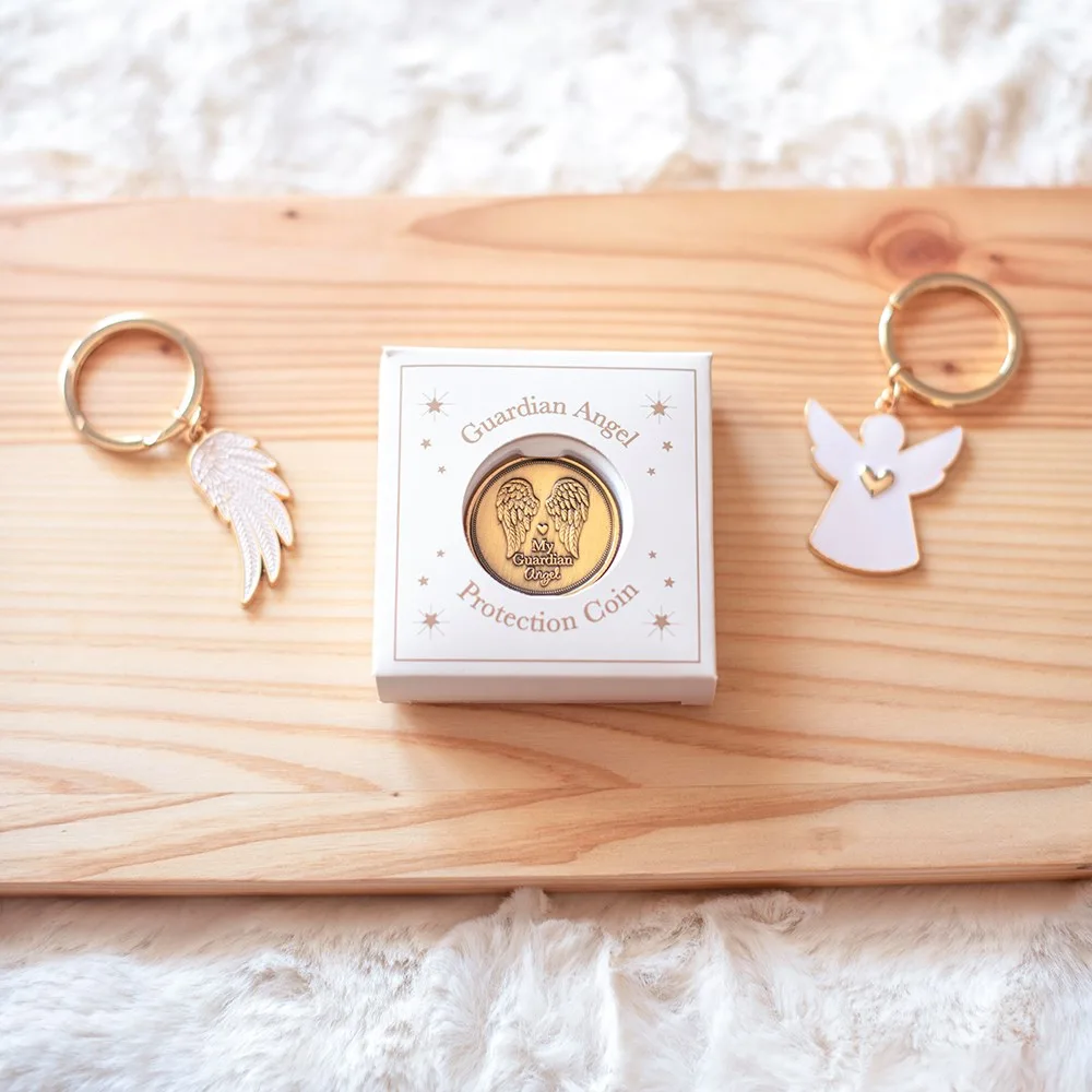 Set of 27 Guardian Angel Protection Coins in Display Set of 27 Guardian Angel Protection Coins in Display