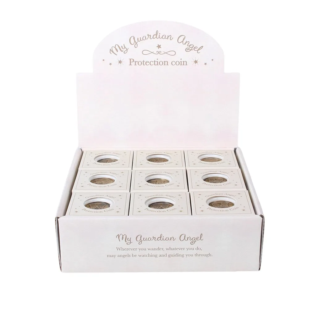 Set of 27 Guardian Angel Protection Coins in Display - Image 6