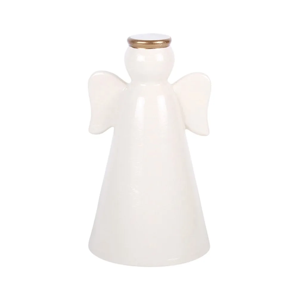 Small LED Light Up Angel Decoration with Star - Image 4
