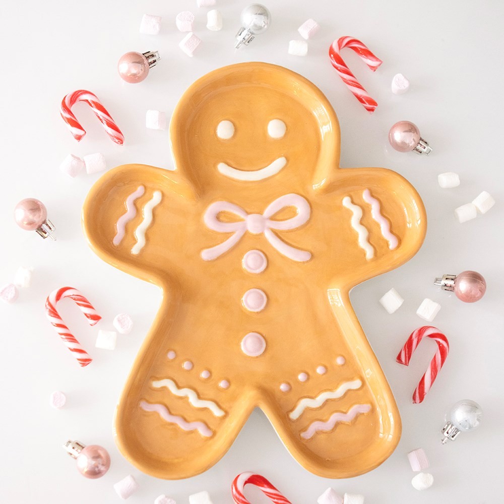Sugarplum Bakery Gingerbread Man Serving Plate Sugarplum Bakery Gingerbread Man Serving Plate