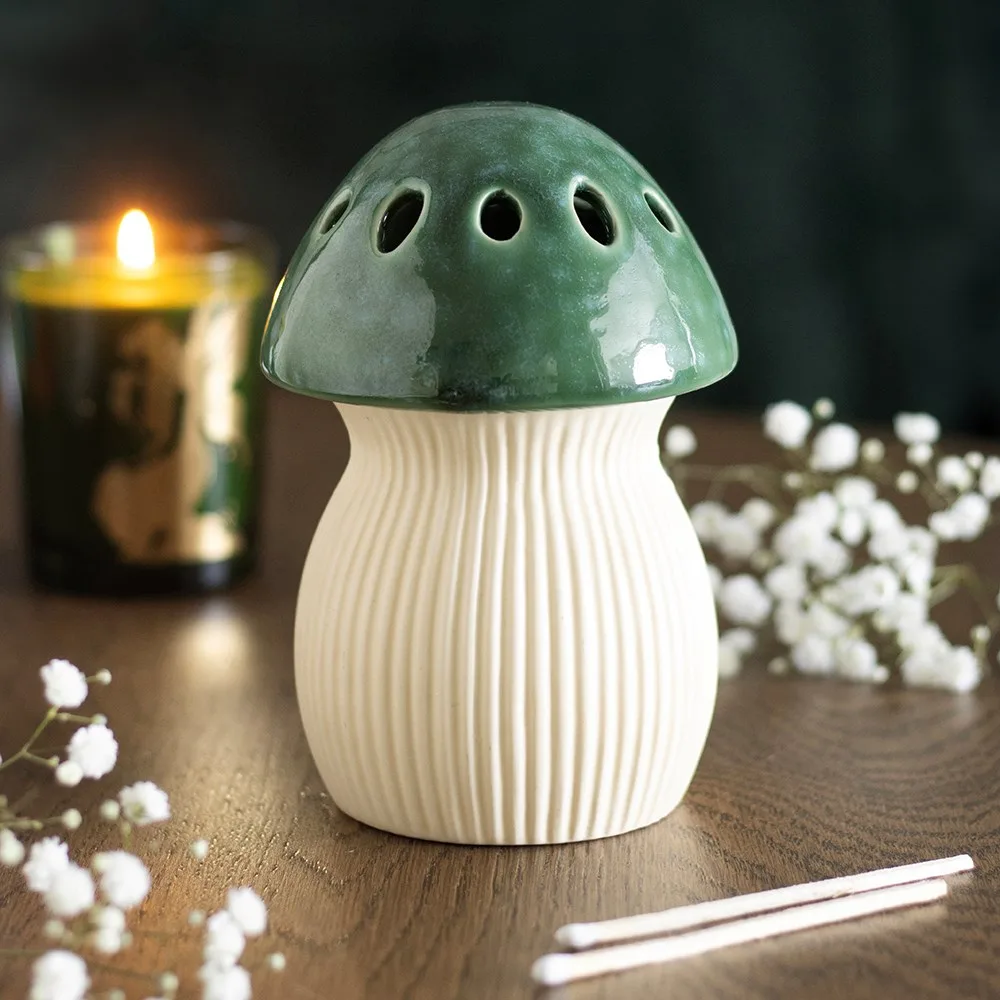 Green Mushroom Oil Burner Green Mushroom Oil Burner