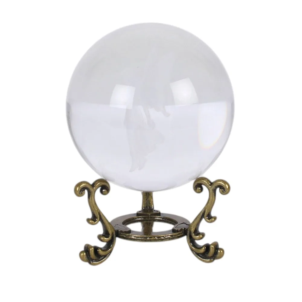 Stardust Fairy Laser Engraved Glass Crystal Ball and Stand - Image 3