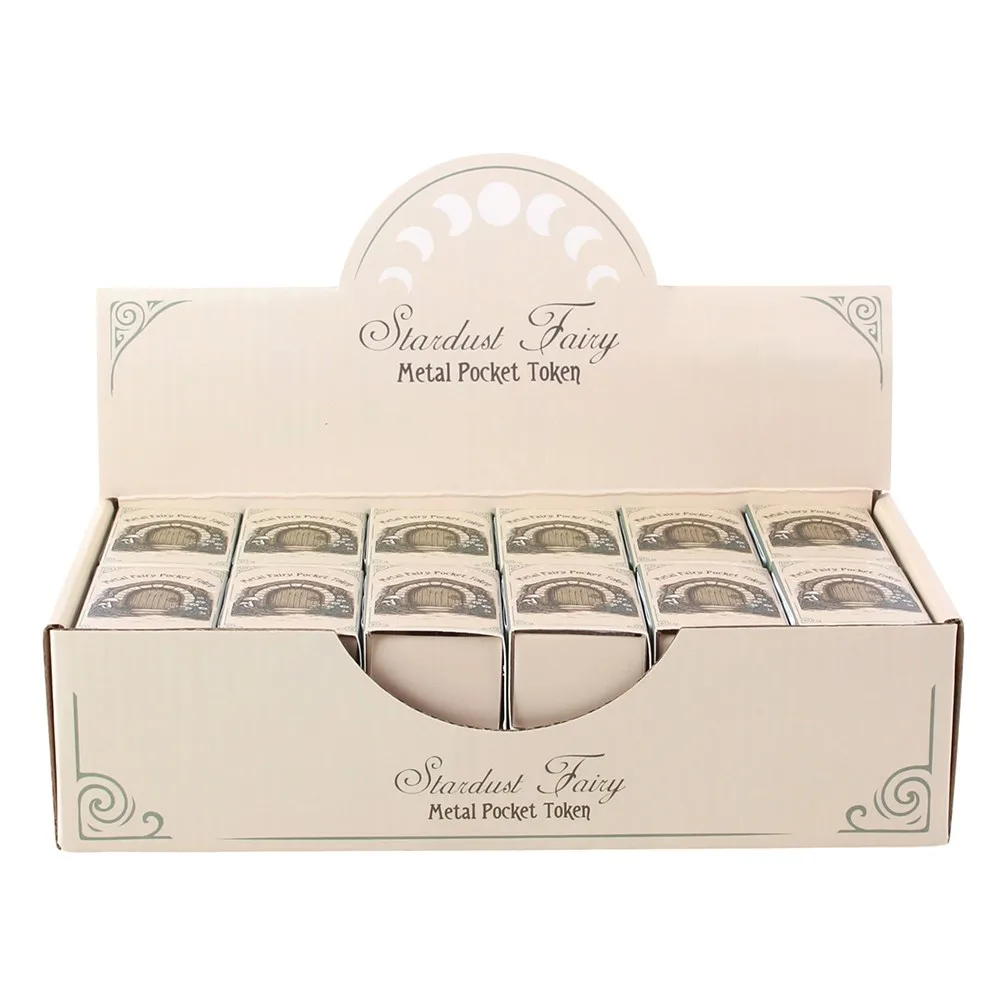 Set of 24 Stardust Fairy Metal Pocket Tokens in Display - Image 6