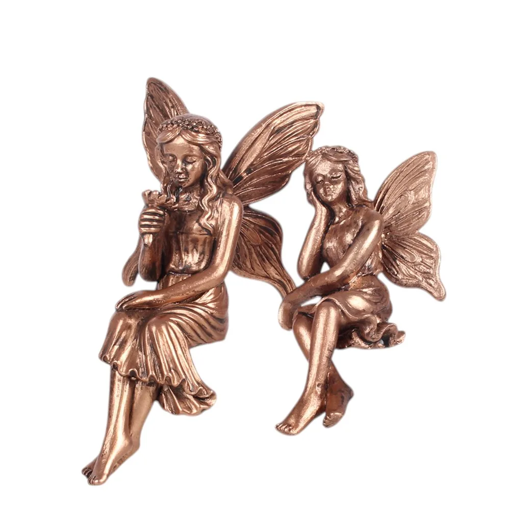 Set of 2 Fairy Shelf Sitter Ornaments - Image 2