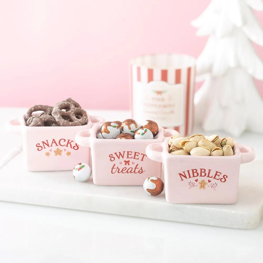 Set of 3 Sugarplum Bakery Snack Bowls Set of 3 Sugarplum Bakery Snack Bowls
