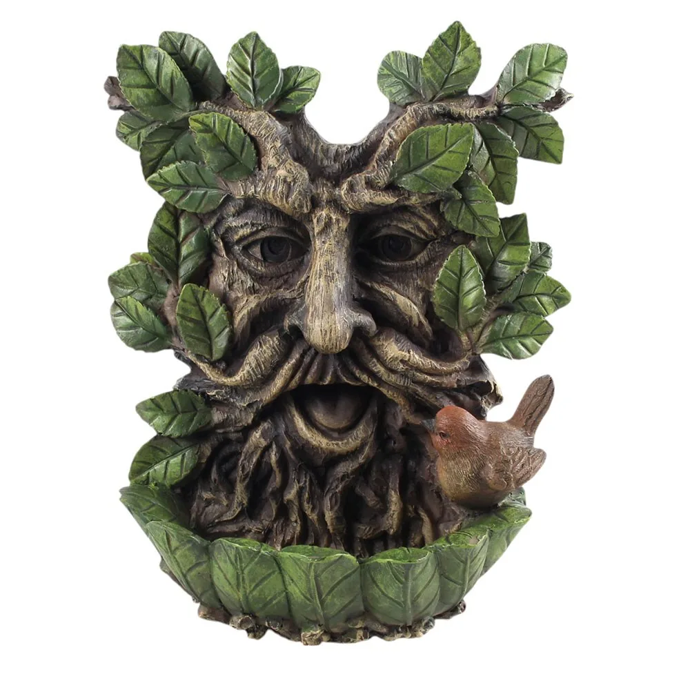 Green Man Wall Bird Bath - Image 2