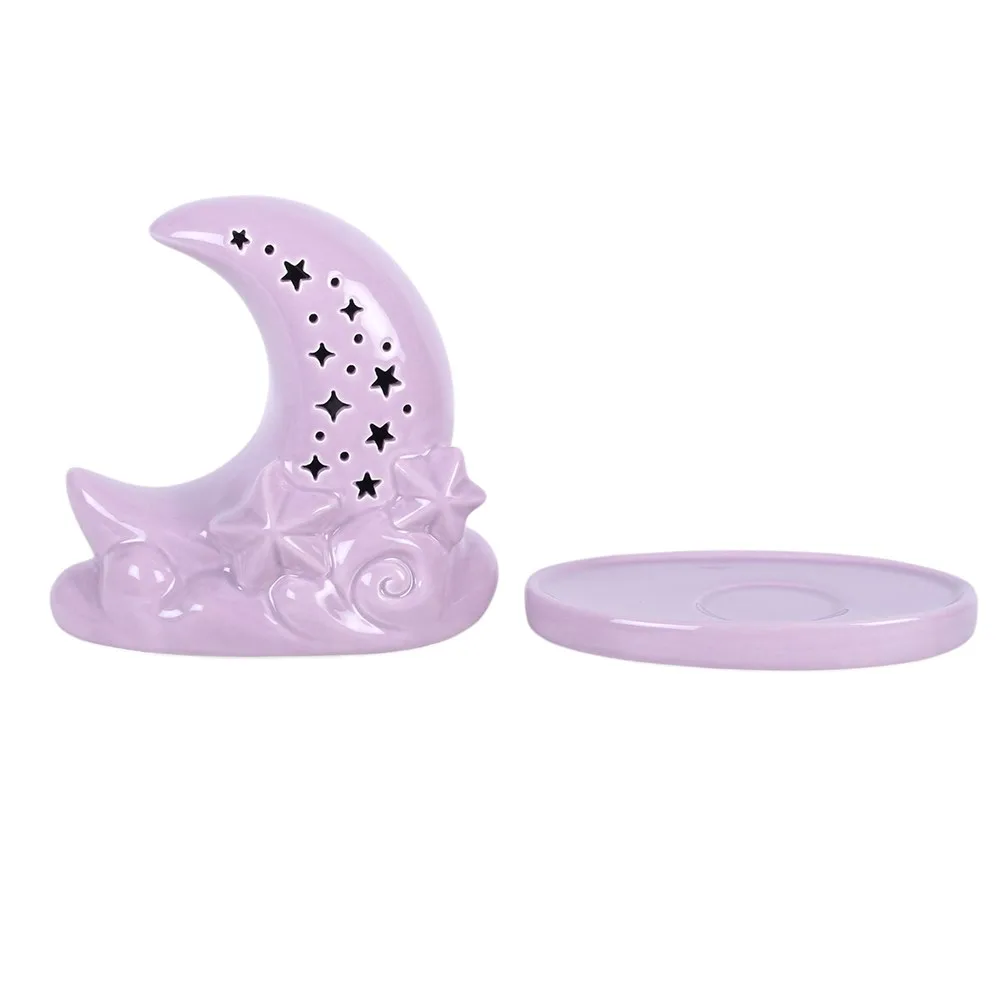 Purple Pastel Skies Moon Incense Cone Holder - Image 5