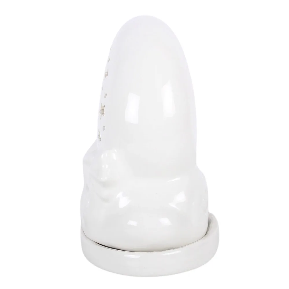 White Pastel Skies Moon Incense Cone Holder - Image 3
