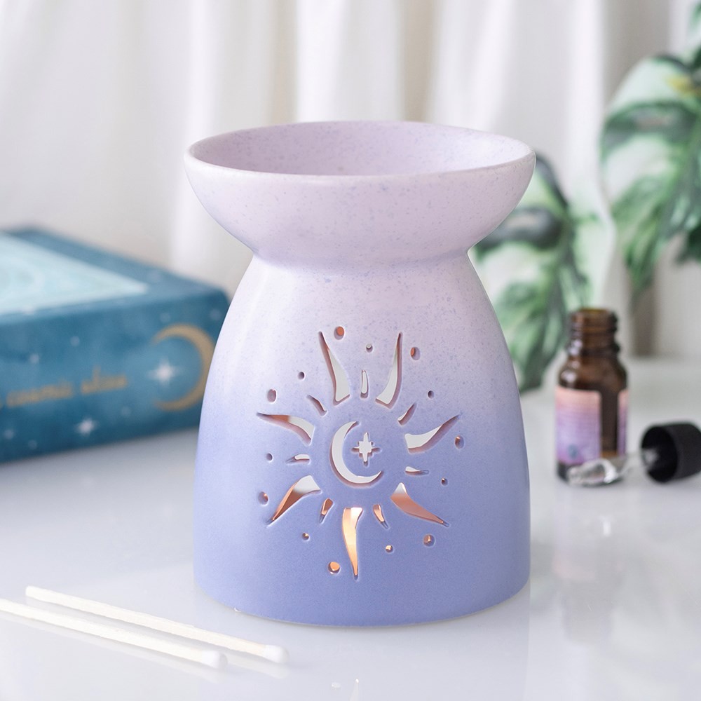 Purple Sun Cut Out Oil Burner Purple Sun Cut Out Oil Burner