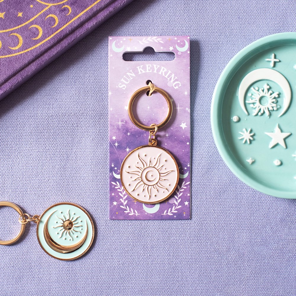 Purple Sun Keyring Purple Sun Keyring