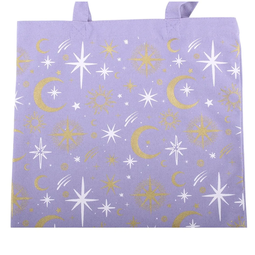Purple Celestial Print Tote Bag - Image 4