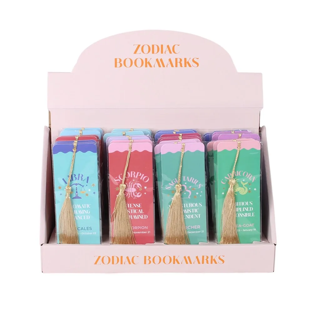Set of 36 Zodiac Zest Bookmarks in Display - Image 3
