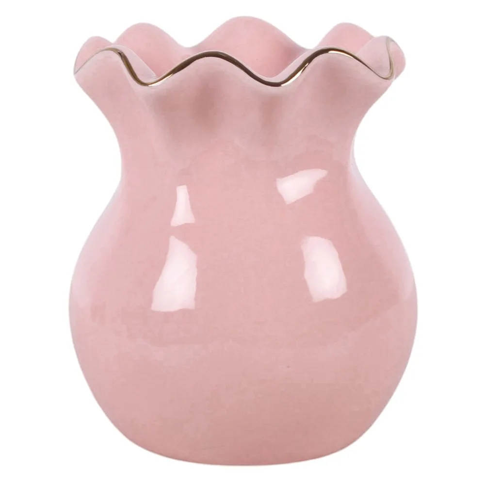 Pink Fluted Oil Burner and Wax Warmer - Image 4