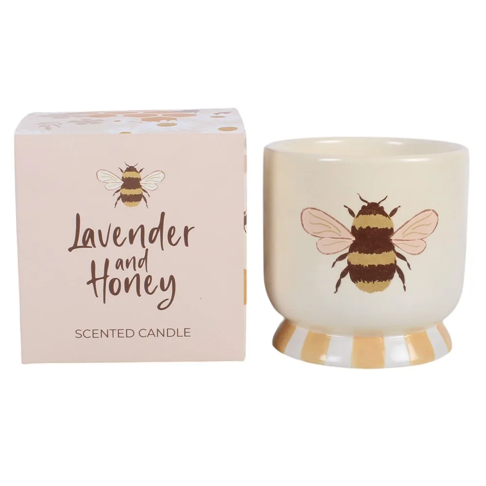 Honey Bee Lavender and Honey Candle, photo 2 of 5