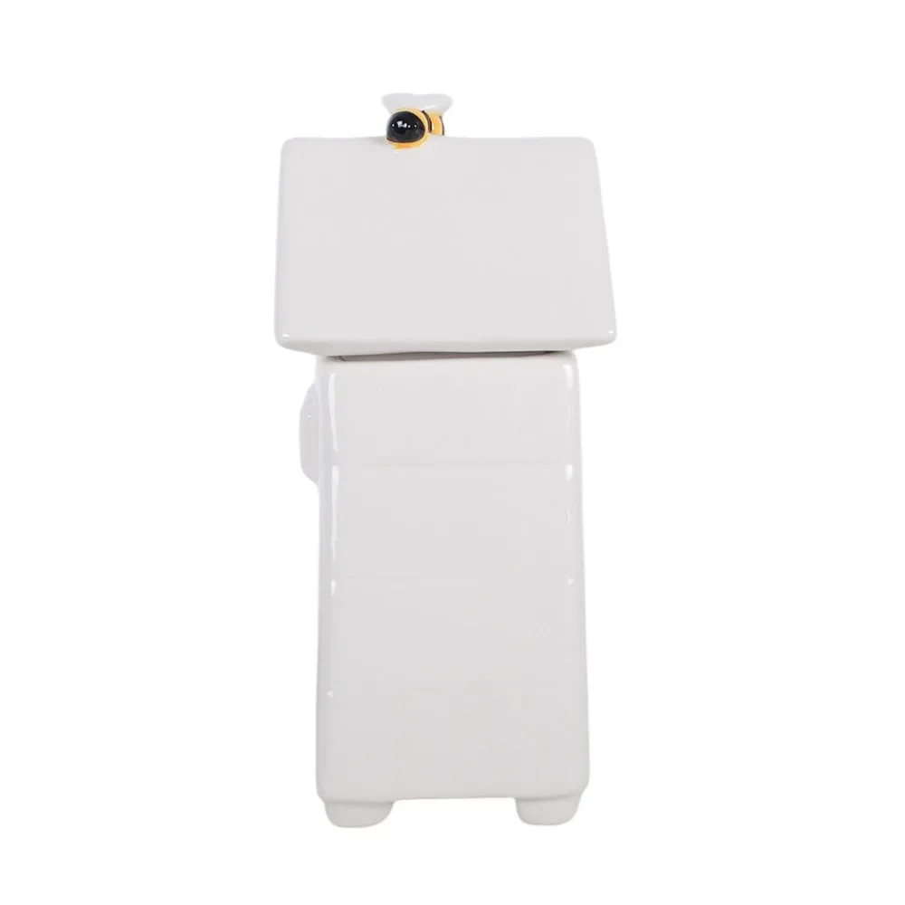 White Beehive Oil Burner and Wax Warmer with Bee - Image 5