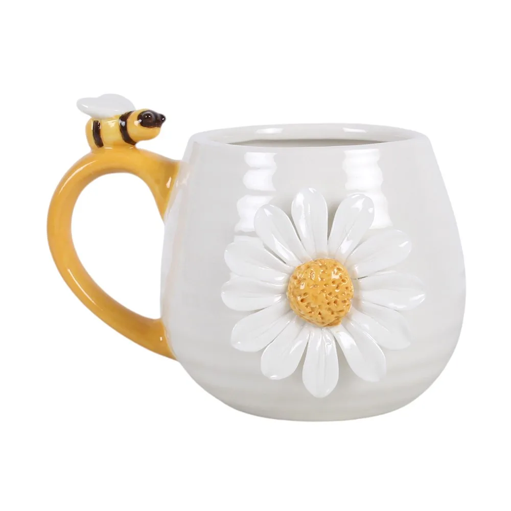 3D Daisy and Honey Bee Mug, photo 2 of 4