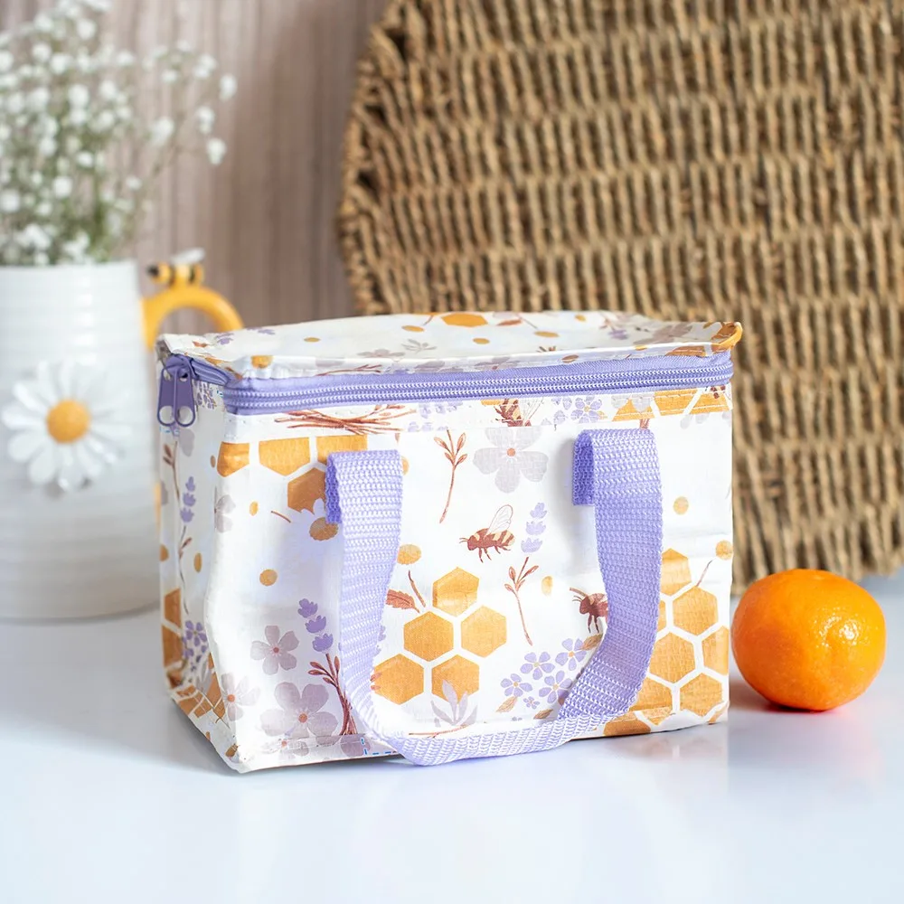 Honey Bee Print Lunch Bag Honey Bee Print Lunch Bag
