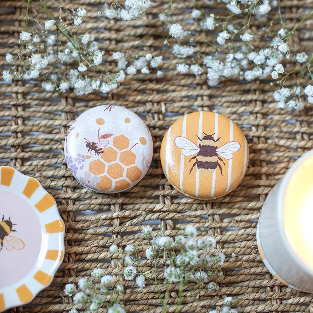 Set of 12 Honey Bee Compact Mirrors in Display Set of 12 Honey Bee Compact Mirrors in Display