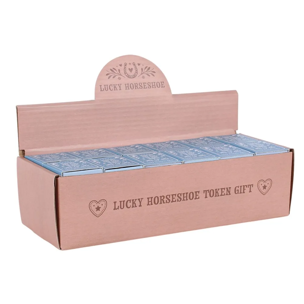 Set of 24 Lucky Horseshoe Token Gifts in Display - Image 2