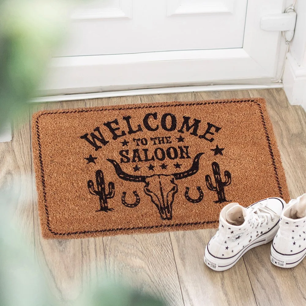 Natural Welcome to the Saloon Doormat Natural Welcome to the Saloon Doormat