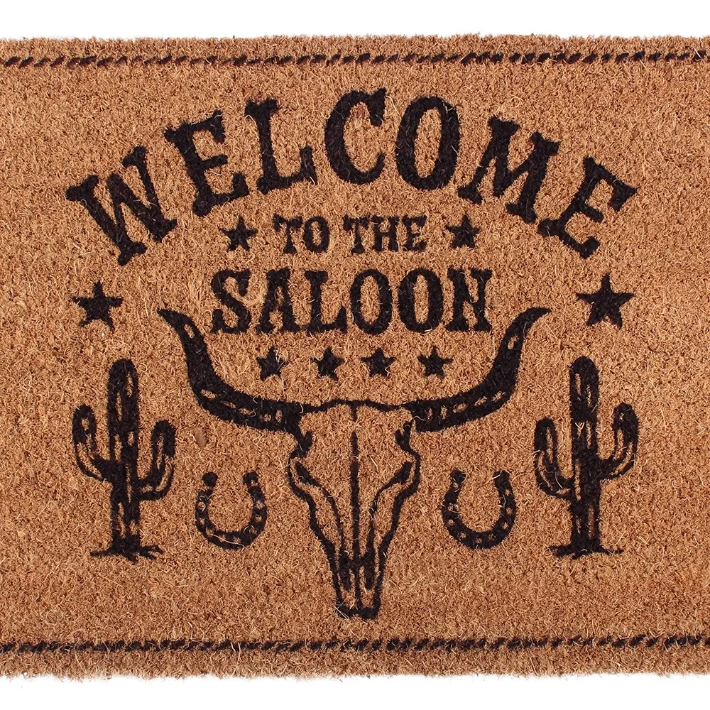 Natural Welcome to the Saloon Doormat, photo 3 of 4