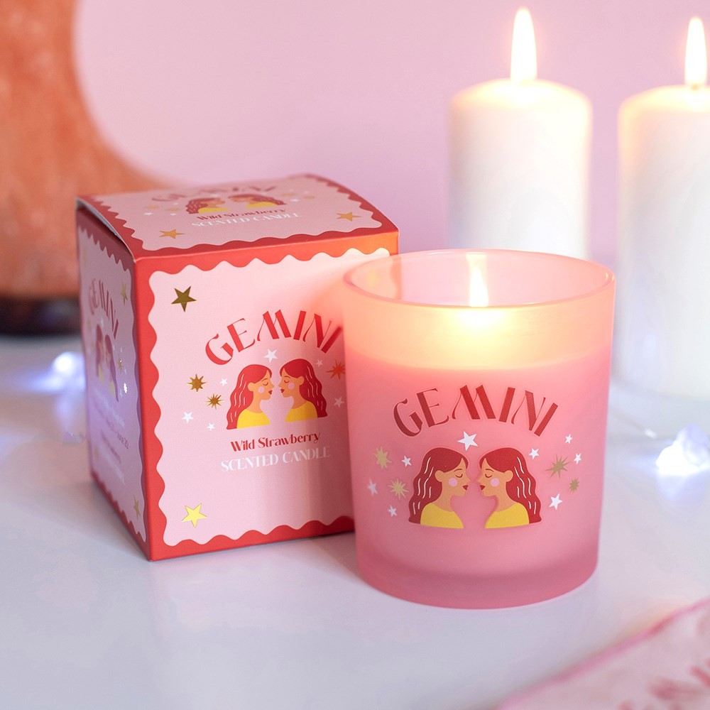 Zodiac Zest Gemini Wild Strawberry Candle Zodiac Zest Gemini Wild Strawberry Candle