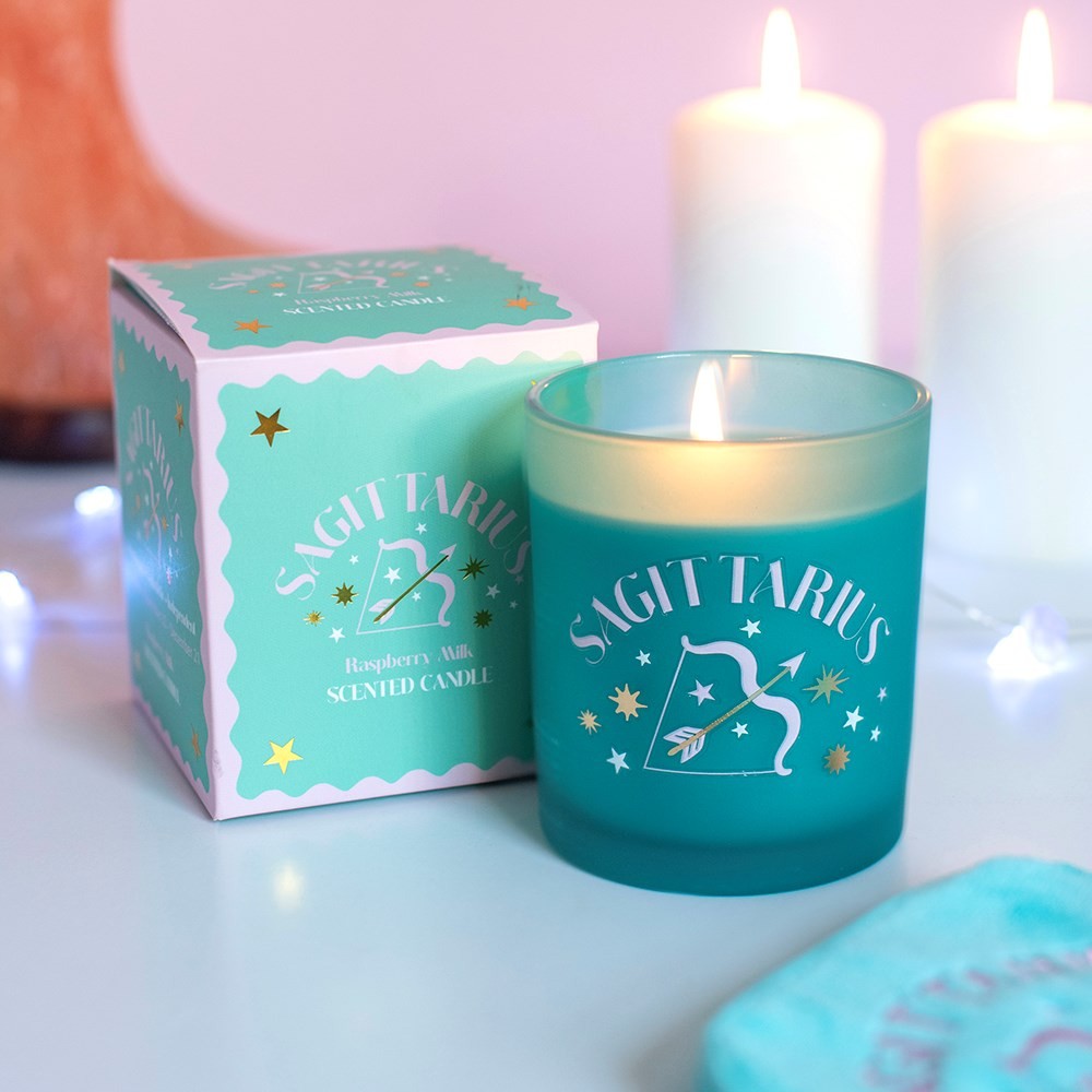 Zodiac Zest Sagittarius Raspberry Milk Candle Zodiac Zest Sagittarius Raspberry Milk Candle