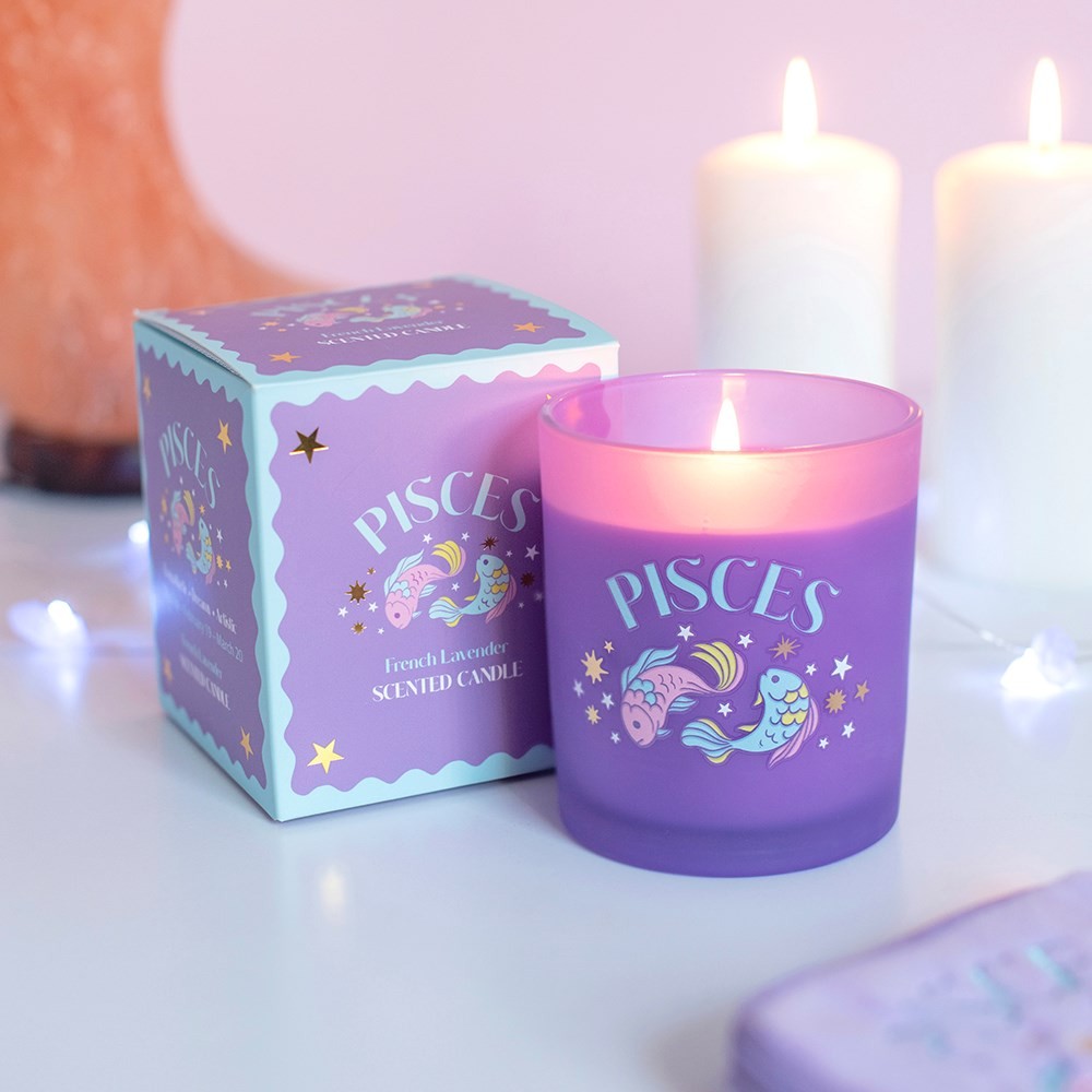 Zodiac Zest Pisces French Lavender Candle Zodiac Zest Pisces French Lavender Candle
