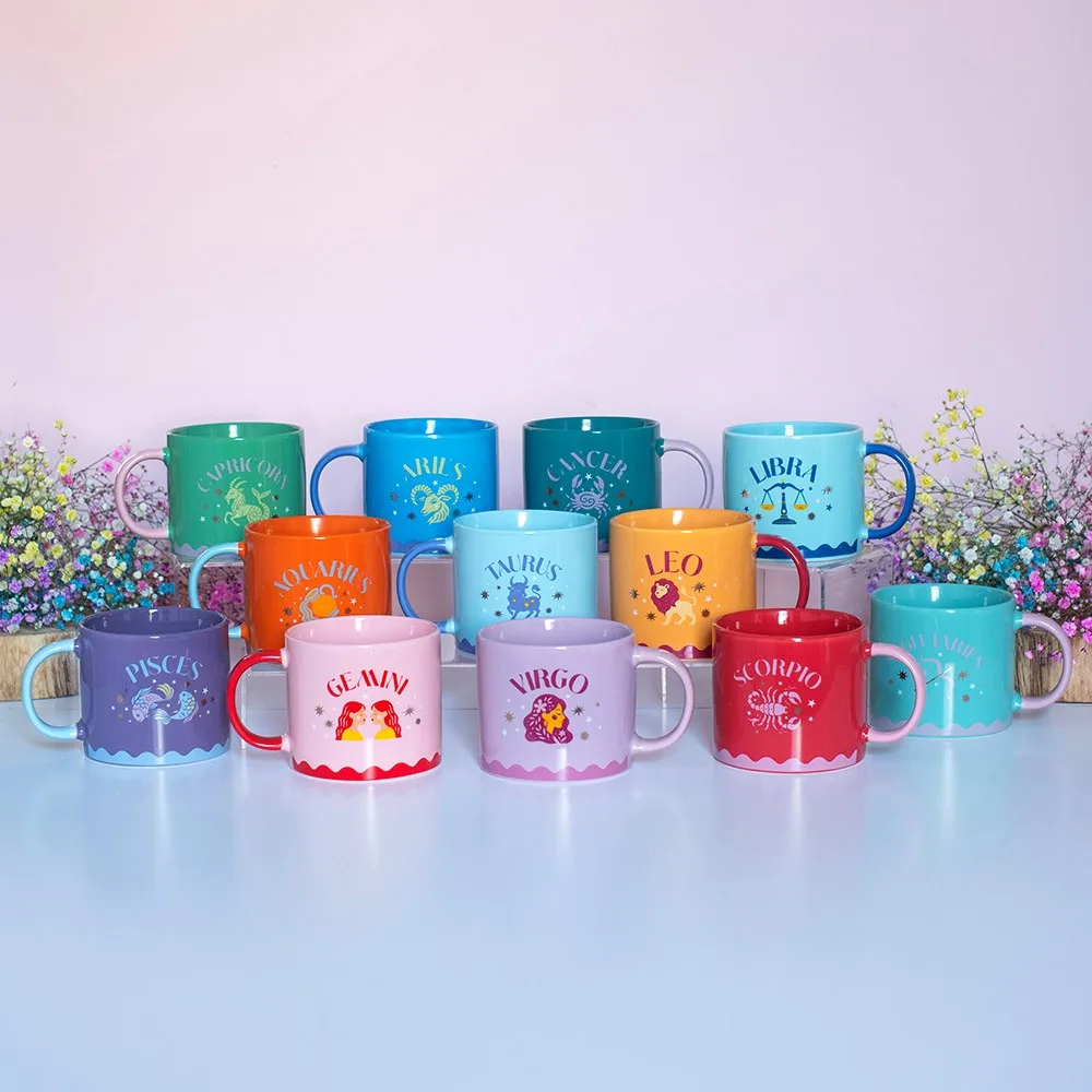 Set of 12 Zodiac Zest Mugs Set of 12 Zodiac Zest Mugs