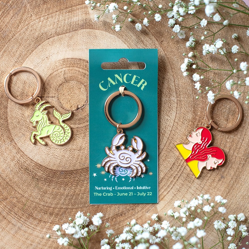 Zodiac Zest Cancer Keyring Zodiac Zest Cancer Keyring