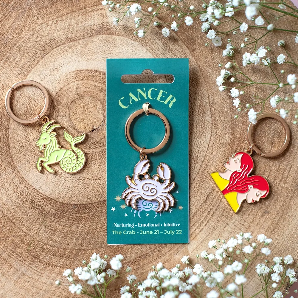 Zodiac Zest Cancer Keyring Zodiac Zest Cancer Keyring