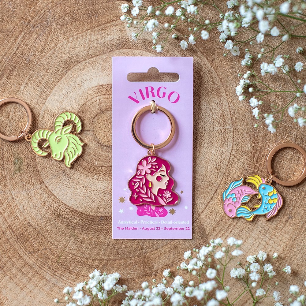 Zodiac Zest Virgo Keyring Zodiac Zest Virgo Keyring