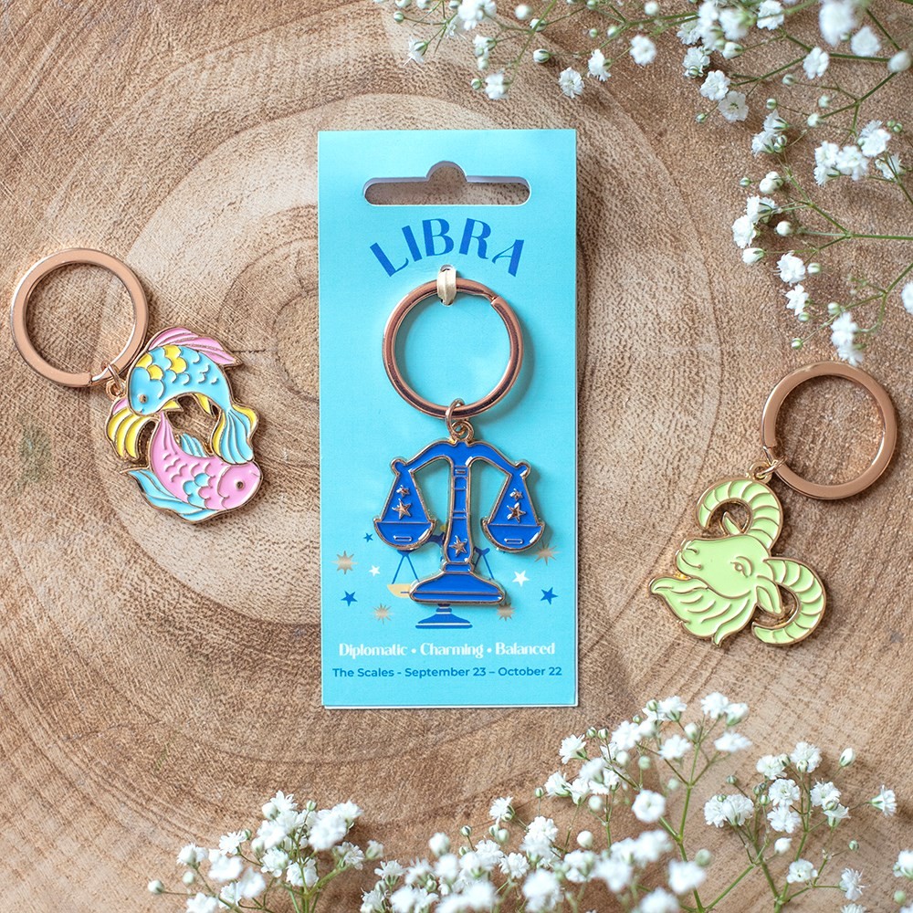 Zodiac Zest Libra Keyring Zodiac Zest Libra Keyring