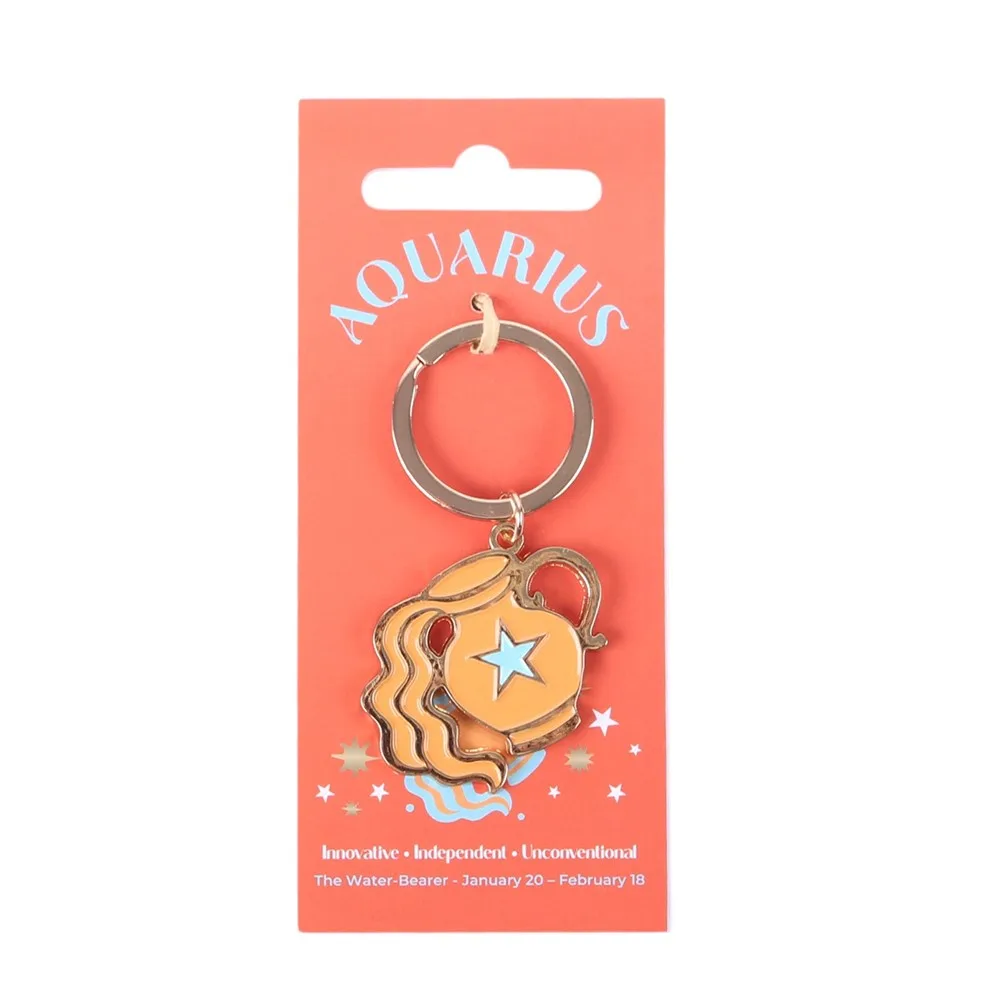 Zodiac Zest Aquarius Keyring - Image 2