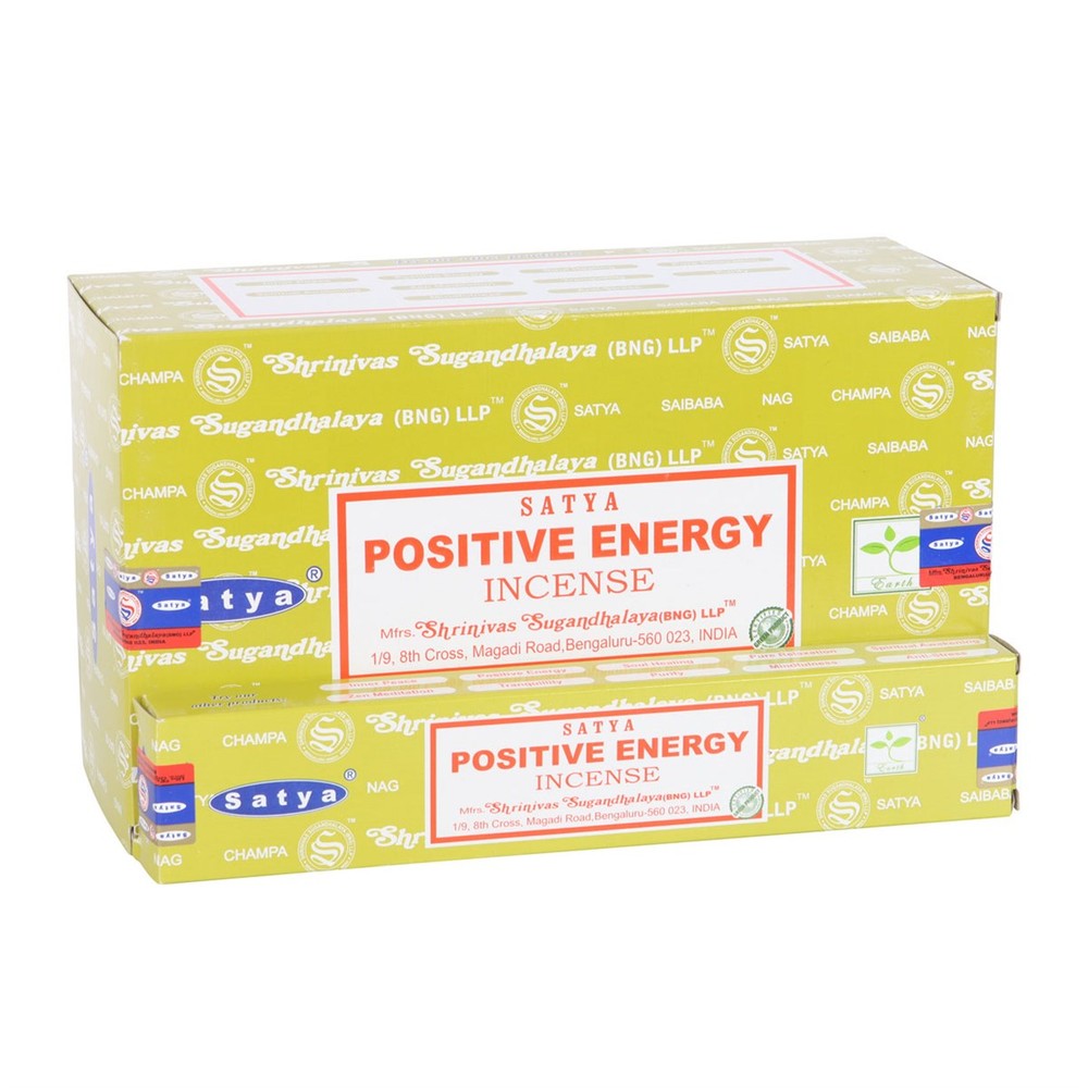 Set of 12 Positive Energy Incense Sticks by Satya Set of 12 Positive Energy Incense Sticks by Satya