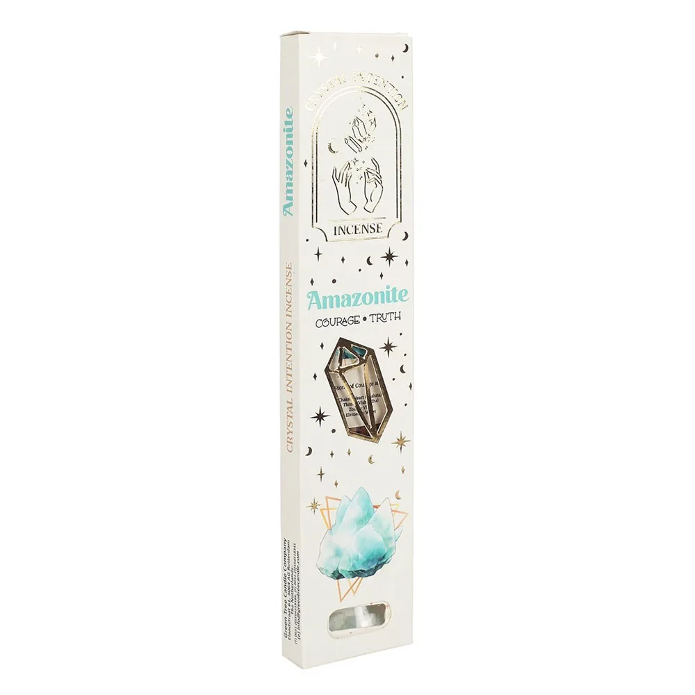 12 Packs of Native Soul Crystal Intentions Incense with Amazonite Chips 12 Packs of Native Soul Crystal Intentions Incense with Amazonite Chips