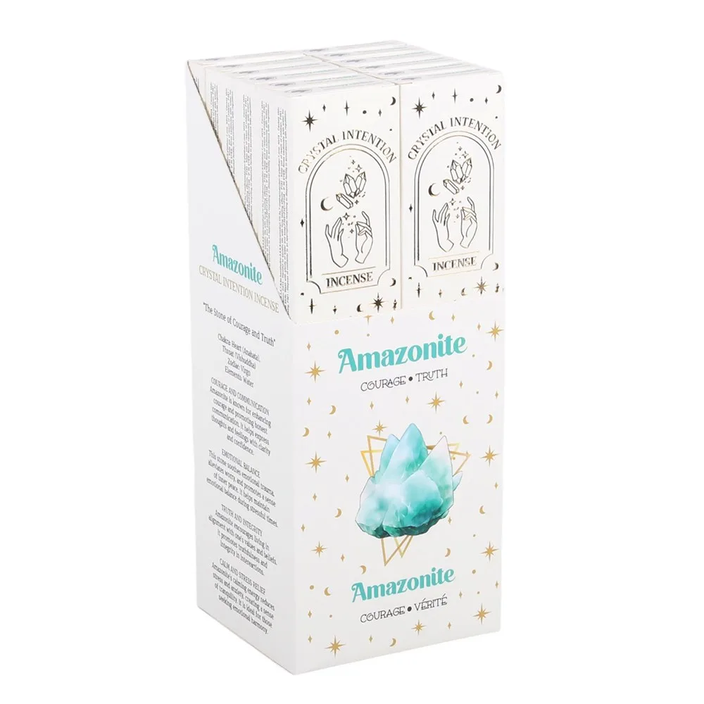 12 Packs of Native Soul Crystal Intentions Incense with Amazonite Chips - Image 5