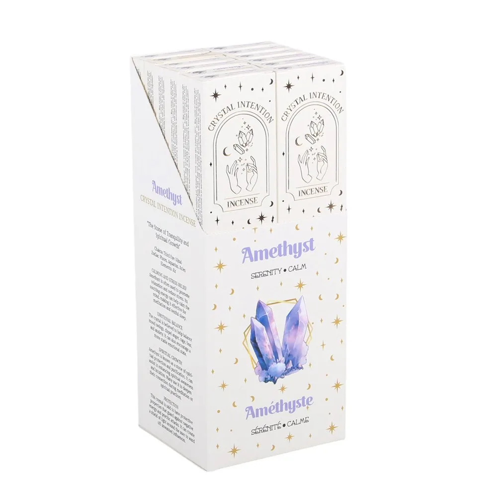 12 Packs of Native Soul Crystal Intentions Incense with Amethyst Chips - Image 5