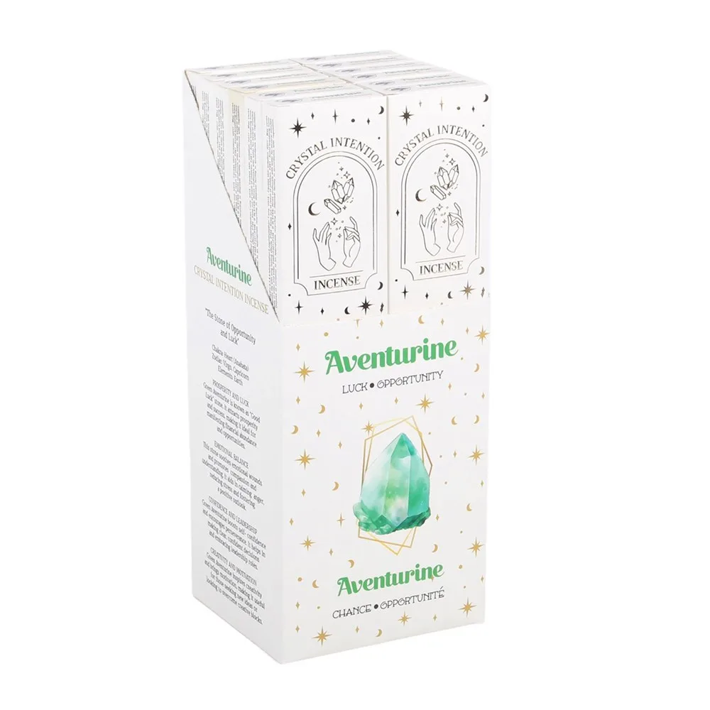 12 Packs of Native Soul Crystal Intentions Incense with Aventurine Chips - Image 5