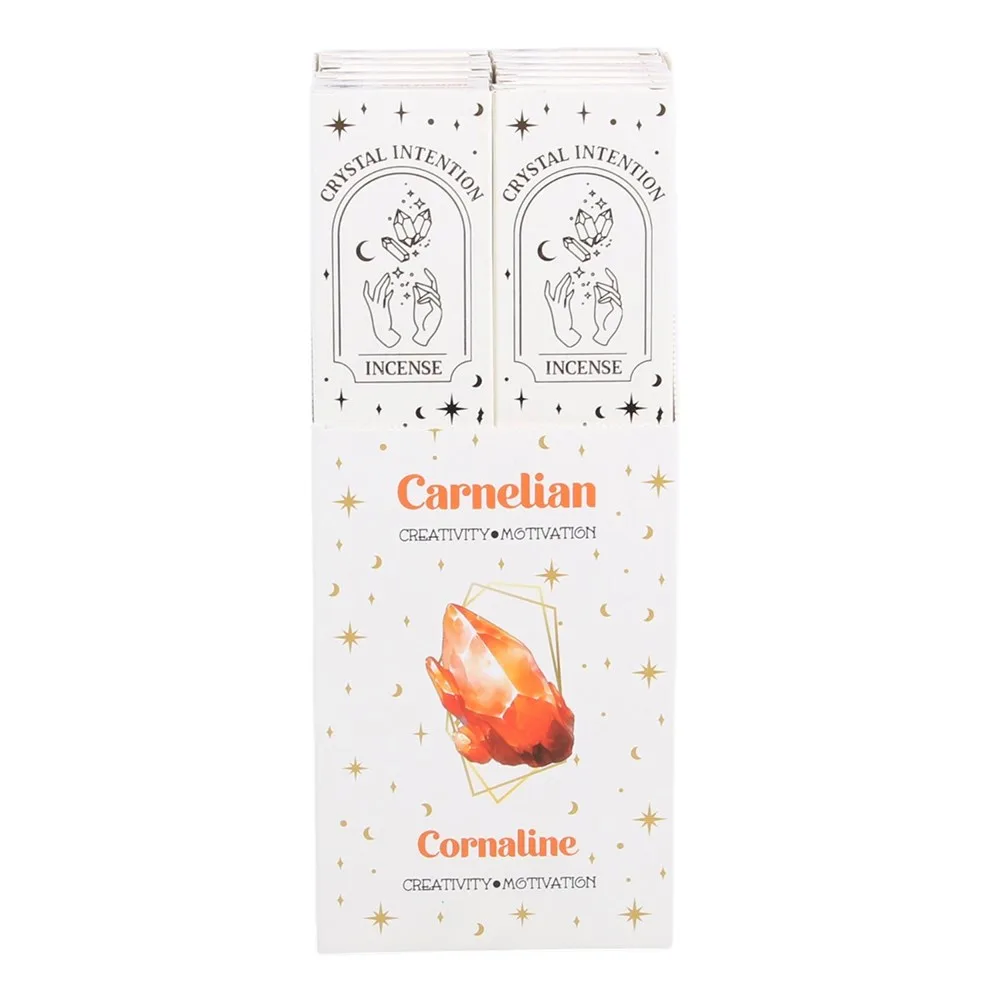12 Packs of Native Soul Crystal Intentions Incense with Carnelian Chips - Image 4