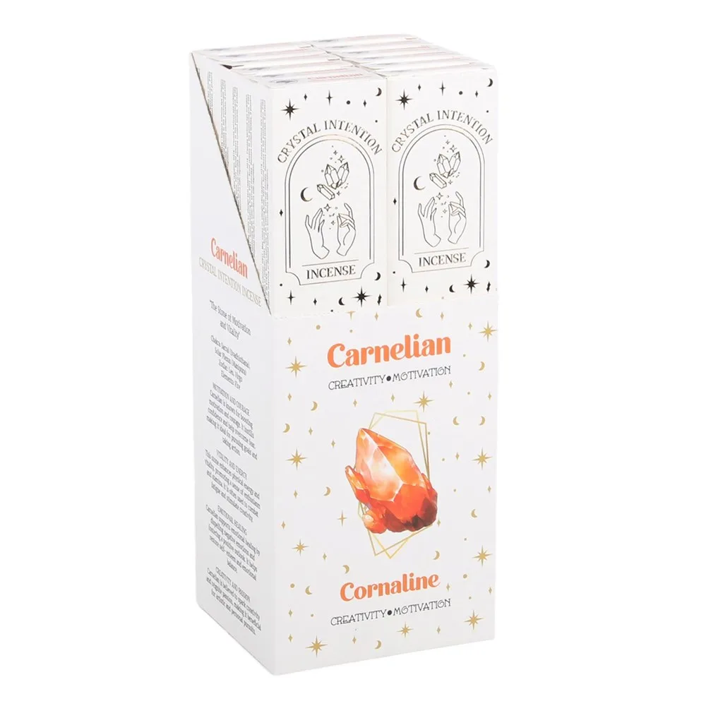 12 Packs of Native Soul Crystal Intentions Incense with Carnelian Chips - Image 5