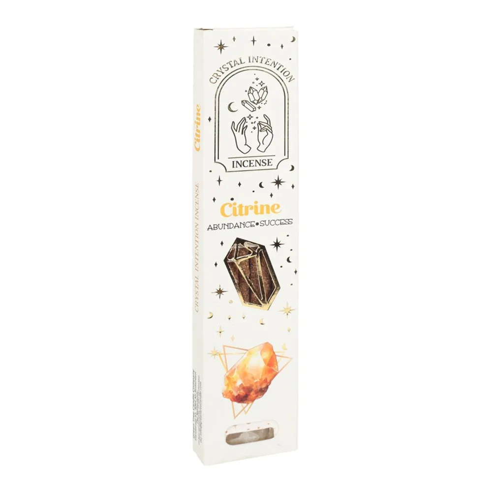 12 Packs of Native Soul Crystal Intentions Incense Citrine Chips 12 Packs of Native Soul Crystal Intentions Incense Citrine Chips