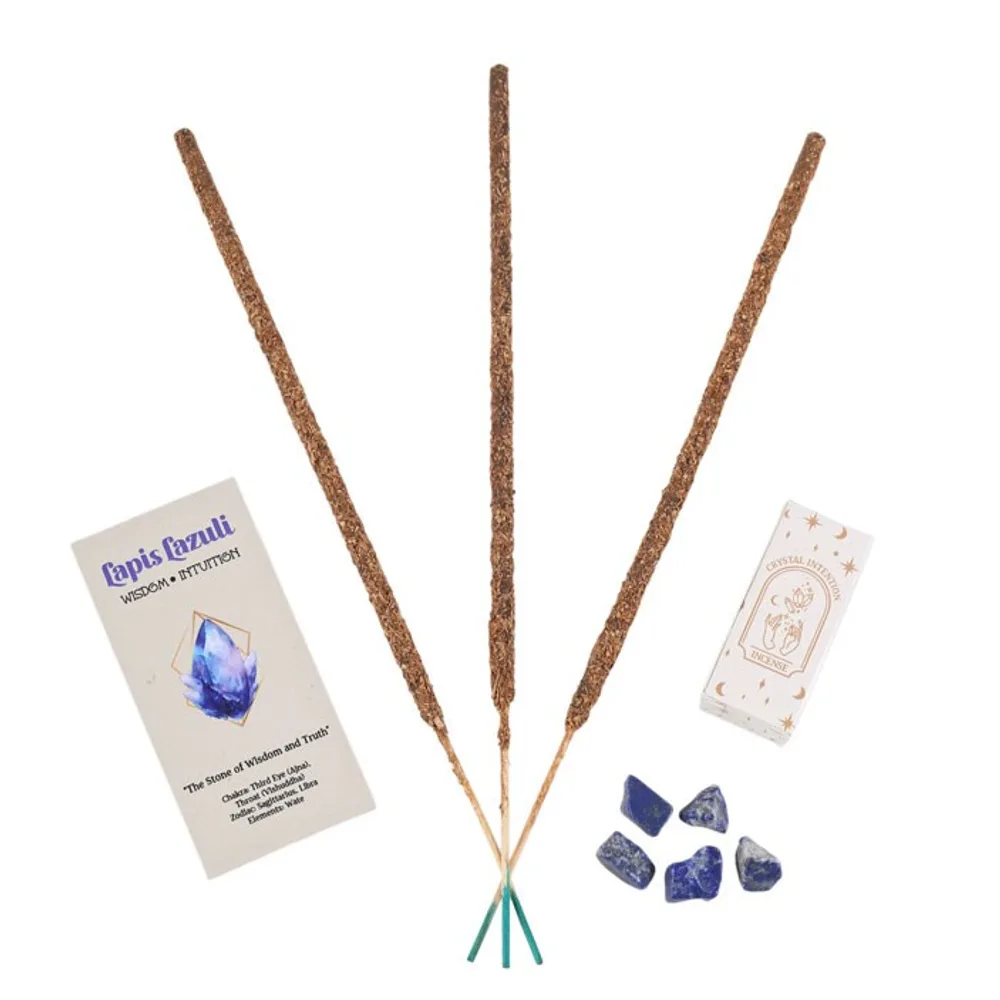 12 Packs of Native Soul Crystal Intentions Incense with Lapis Lazuli Chips - Image 3